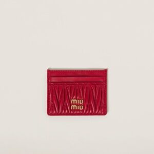 ‼️SPECIAL OFFER‼️- Miu Miu Quilted Red Card Holder